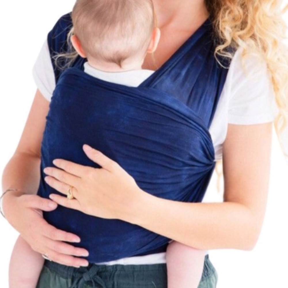 Solly Baby Wrap in Navy Shibori